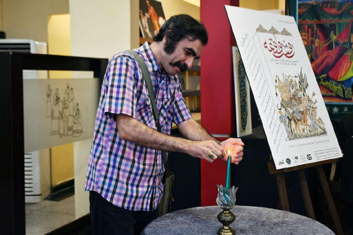 مراسم شب چراغ نمایش «روز واقعه» در سنگلج با حضور حسین کیانی برگزار شد