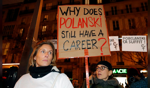 درگیری معترضان ضد پولانسکی با پلیس فرانسه 