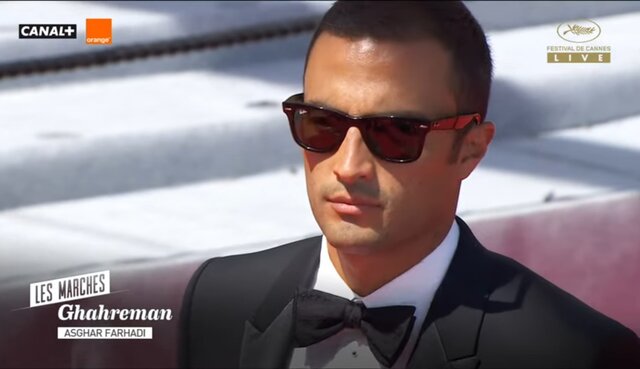 فیلم- آوای محمدرضا شجریان روی فرش قرمز کن