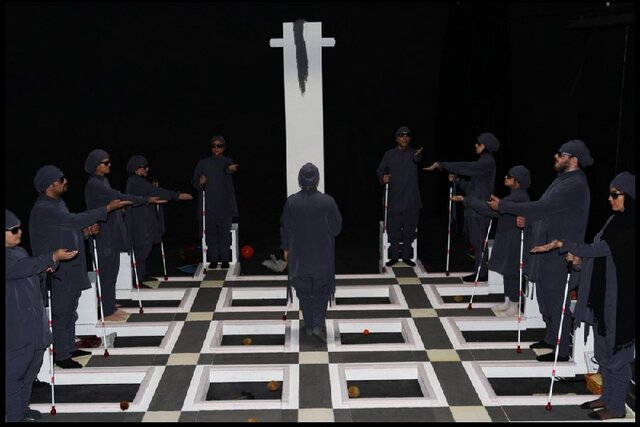  اجرای خاص ۱۱ بازیگر نابینا در تهران