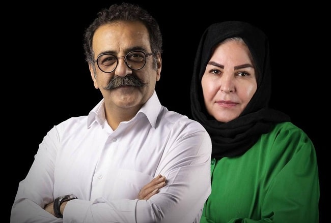 حضور اکرم محمدی و جواد یحیوی در نمایش 