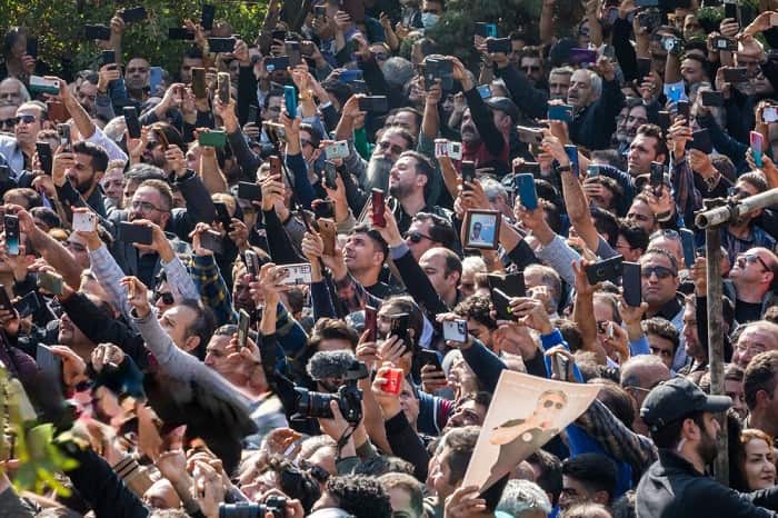 ویدئو- تصاویری از مراسم تشیع پیکر «گلپا»