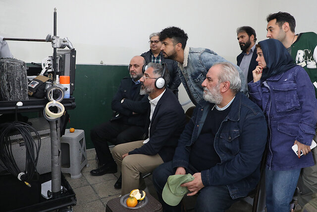 تصویری از مهرداد صدیقیان و الناز حبیبی در پشت صحنه «شه‌سوار»