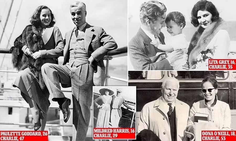 نگاهی به زندگی عاشقانه چارلی چاپلین که با ۴ زن ازدواج کرد