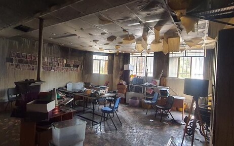 حادثه آتش سوزی در استودیو برنامه تلویزیونی