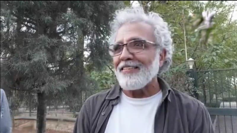 ویدئو- خنده‌های عجیب بهروز افخمی پس از حضور در محل قتل داریوش مهرجویی