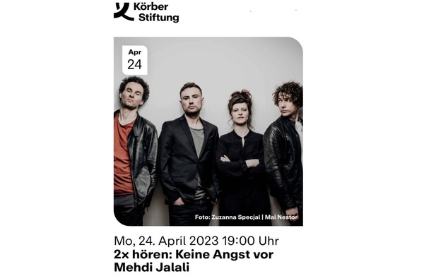  اجرای آخرین اثر مهدی جلالی توسط «کوارتت سونار برلین» 