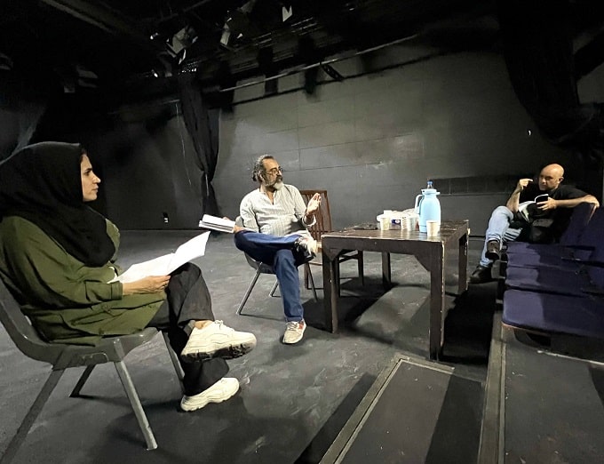 سیدجواد یحیوی و فربد فرهنگ در نمایش 