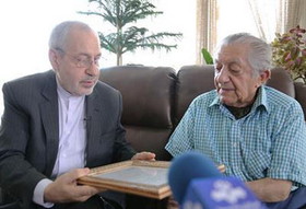 عیادت وزیر آموزش و پرورش از عزت الله انتظامی