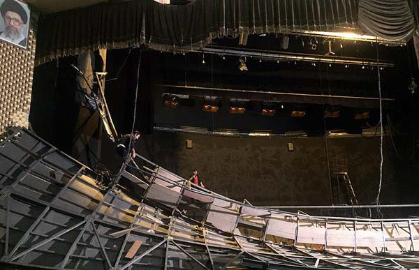 سازه موقت سالن اصلی تئاترشهر نصب شد