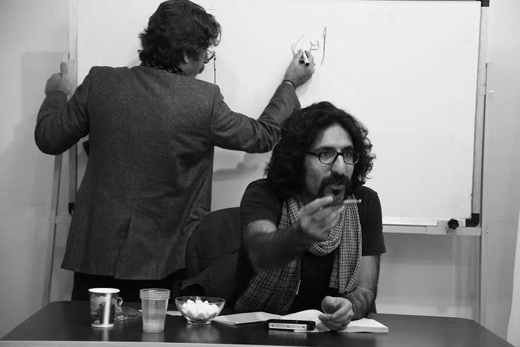 نوشته‌ای از وودی آلن در تالار حافظ