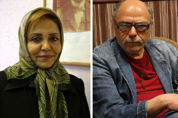 تجلیل از اکبر زنجانپور و مریم معترف در جشنواره تئاتر شهر