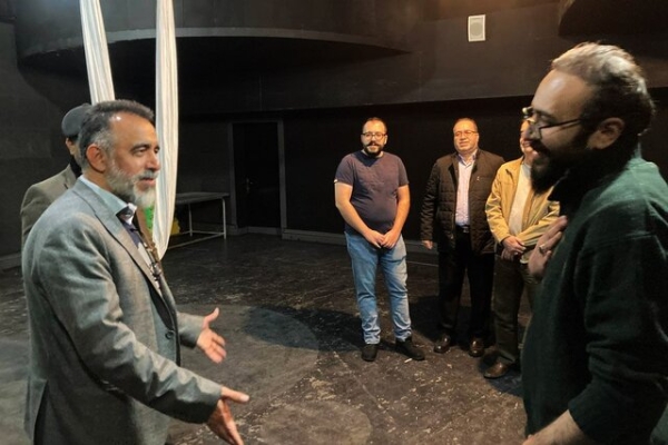 کاظم نظری بازدید تئاتر شهر