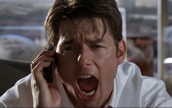 ۷. «پول رو نشونم بده» در فیلم «جری مگوایر» (Jerry Maguire)، دیالوگ معروف فیلم‌ها