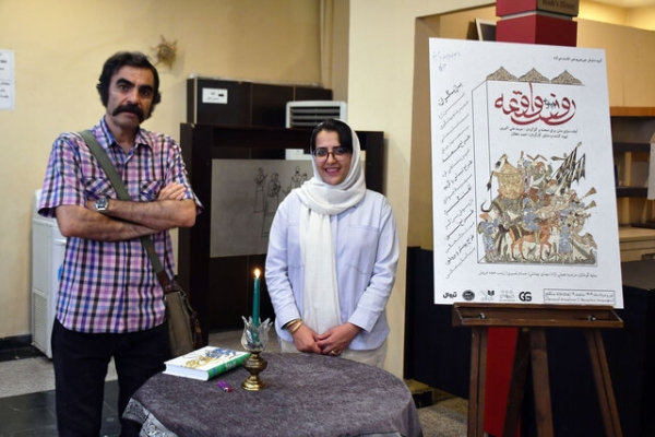 مراسم شب چراغ نمایش «روز واقعه» در سنگلج با حضور حسین کیانی برگزار شد