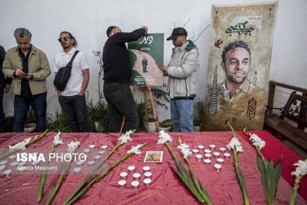 مراسم چهلم جواد گنجی؛ همدردی بهرام افشاری و مطالبه شهاب حسینی